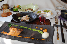 ディナーコースの一例